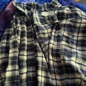 American eagle blue and cream flannel